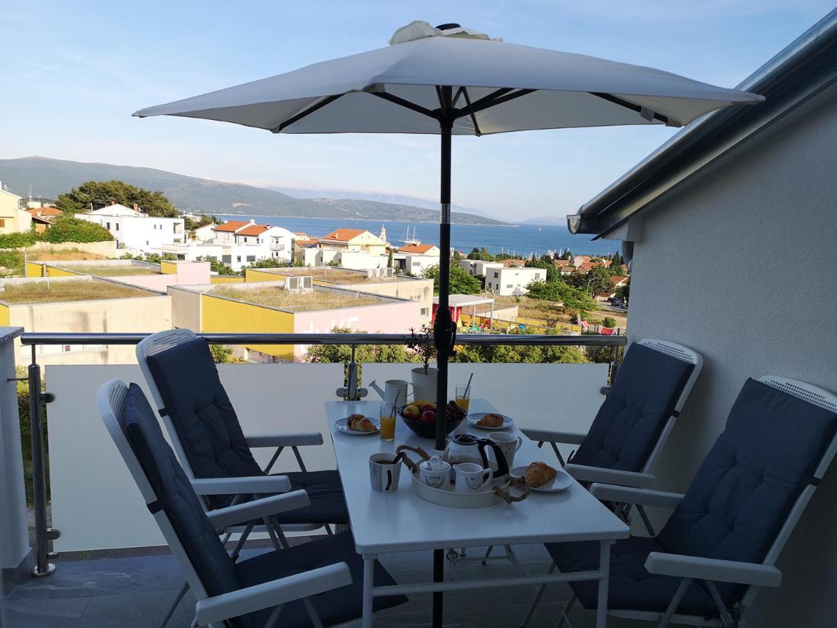 Apartman The View Krk Krk Town Kültér fotó